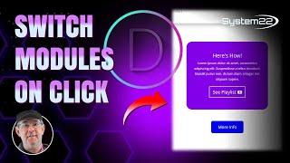 Divi Theme SWITCH MODULES On Button Click 
