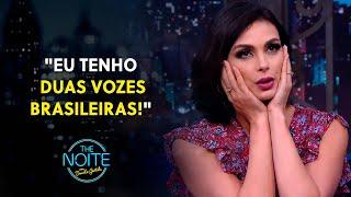 Morena Baccarin conhece sua dubladora brasileira nos filmes "Deadpool" | The Noite (02/08/24)