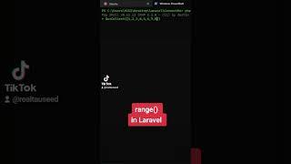 Range() in Laravel #laravel  #webdevelopment #development #tricks #tips #laraveldevelopment