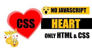 Pulsing Heart  Animation Effect Using only HTML & CSS [No JavaScript]  #csstricks #csstutorial