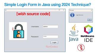 How to Create a Simple Login Form using java in 2024 [with source code]