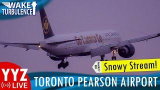 LIVE Plane Spotting in Snow | Toronto Pearson Airport ️| Friday | YYZ / CYYZ