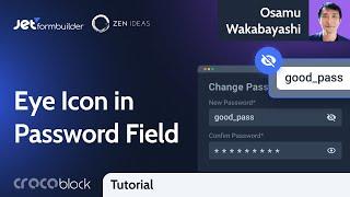 How to Add Eye Icon to Password Field in WordPress Registration Form | JetFormBuilder