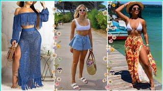 outfits para playa o piscina  Looks Playeros en tendencia