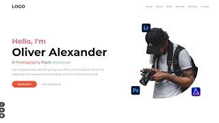 Animated PORTFOLIO Website Template In HTML & CSS