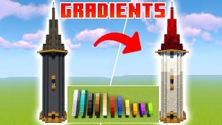 How to Build Minecraft GRADIENTS! Builders Academy!