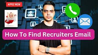 How to Find a Recruiter's Email on LinkedIn (FAST & EASY!)