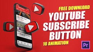 Youtube Subscribe Button Animation Template Free Download