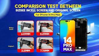 A Comparison Test between Bizbee Incell Screen and Original Screen for iPhone 14 Pro Max