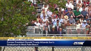 Trump attends son's graduation at Oxbridge Academy in Florida