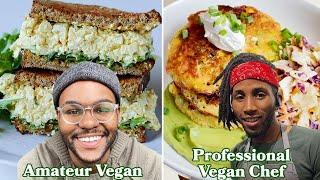 What An Amateur Vegan, Vegan Home Cook, & Professional Vegan Chef Eat In A Day