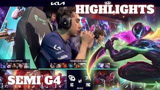 FNC vs KC - Game 4 Highlights | Semi Final LEC Winter 2025 Playoffs | Fnatic vs Karmine Corp G4