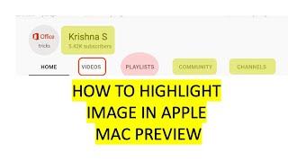 How to highlight a portion of picture in Apple Mac Preview | Marker on image