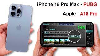 Iphone 16 Pro Max BGMI Graphics Test || Iphone 16 Pro Max PUBG Test 120 FPS