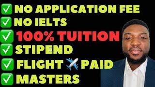 100% Masters Scholarship for International Students -Study Abroad for FREE