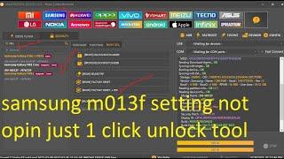 samsung M01 Croe settings keeps stopping  unlock tool just 1cilk naogaon telecom