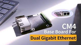 [MLAB - Waveshare] Mini Dual Gigabit Ethernet Base Board Designed For Raspberry Pi Compute Module 4