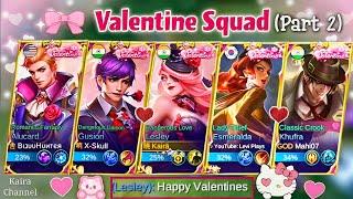 LESLEY X GUSION!️VALENTINES SQUAD PART 2!ESME KHUFRA, ALUMLBB COUPLESEP 13