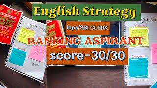 ||English Strategy for ibps/SBI clerk ||#ibpsclerk #ibpspo