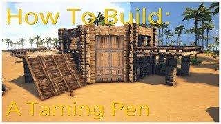 How To Build a Dino Taming Pen (Ark Survival Evolved)