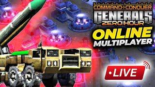 Command & Conquer LIVESTREAM! Generals Zero Hour Online Muliplayer PRO GAMES