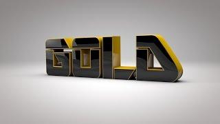 Cinema 4D & After Effects Tutorial -  How To Make Fantastic Gold Intro @DDTuts