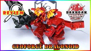 GEOFORGE DRAGONOID COMBINER REVIEW | Bakugan: Geogan Rising | 爆丸 ジオガンライジング