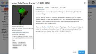 Google Earth Engine Tutorial: Charting Forest Cover Loss By Year - Hansen-GFC 2000-2019