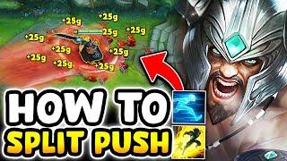 How to split push on Tryndamere and carry ANY game... (NOBODY CAN STOP YOU)