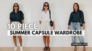 10 items 50 outfits | Summer CAPSULE WARDROBE