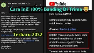 Tutorial Ajukan Banding Youtube Di Terima, Ada Orang Dalam? (channel dihapus)