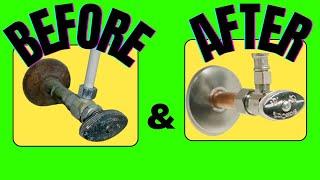 How to Replace a Leaky Toilet Shut Off Valve , Shut Off Valve Replacement In 15 MINUTES!!! DIY