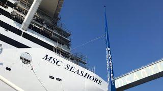 MSC Seashore Float Out Ceremony at Monfalcone, Italy