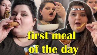 Amberlynn having her first meal of the day | Supercut