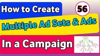 How to Create Multiple Ad Sets & Ads in a Campaign 2022 ? | Lesson:56
