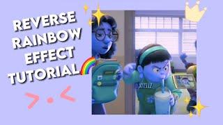 Reverse Rainbow Effect Tutorial (most requested) || #tutorial #edit