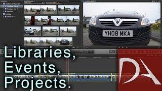 #FCPX 10.1 Tutorial - Libraries, Events & Projects
