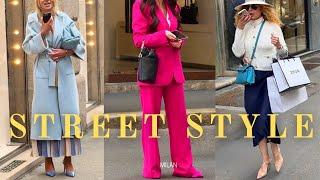 Milan Street Style: Elegance in Motion•Latest Trends & What People are Wearing•Italian Fashion
