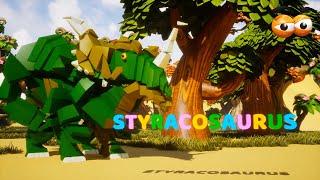 CUBE BUILDER for KIDS (HD) - Build Styracosaurus Dinosaur for Children - AApV