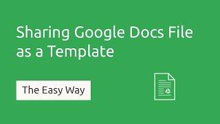 How to Share a Google Docs File as a Template [Docs, Slides, Sheets]