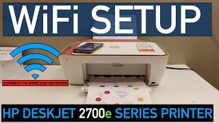 HP DeskJet 2700e WiFi Setup.