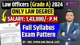 IFSCA Law Officers "Grade A" Vacancies 2024 | Full Syllabus | Smart & Legal Guidance