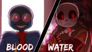 Blood // Water animation meme | Yandere Mr. Error & Fell!Ink [FLASHING LIGHTS]