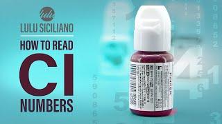 How to Read CI Numbers (Color Index in Permanent Makeup Pigments)