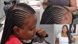 Ghana Weaving | How to make Ghana Braids / Feed in braids