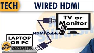 How to project PC on TV using HDMI cable