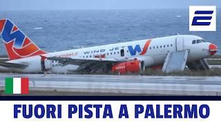   FUORI PISTA A PALERMO - ️ Volo WindJet 243