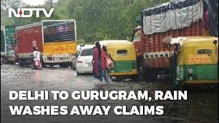 Waterlogging In Delhi And Gurgaon After Downpour, More Rain Likely