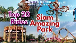 Top 20 Rides @ Siam Amazing Park | Thailand's Best Thrill Park