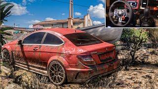 Rebuilding Mercedes Benz C63 AMG - Forza Horizon 5 | Logitech g29 Gameplay